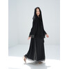 DUBAI ABAYA BLACK EMBROIDERY