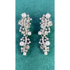 SILVER TONE PEARL EARRINGS