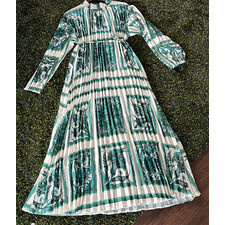 CRINKLE SILK LONG MAXI DRESS