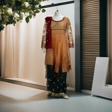 PAKISTANI MASOORI GOLDEN LEHENGA