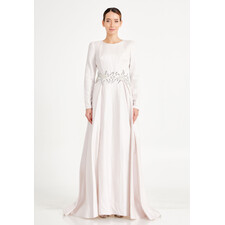 TK LONG SLEEVE MAXI CREPE