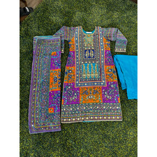 SILK WITH GOTA WORK