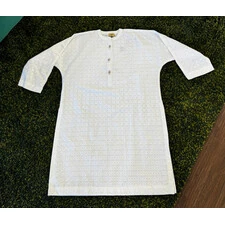 WHITE KURTI