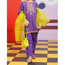 GIRLS JACQUARD 3PCS SUIT