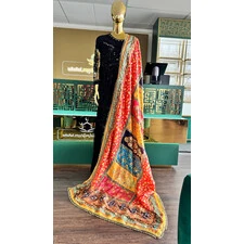 DUPATTA SILK HEAVY MIRROR