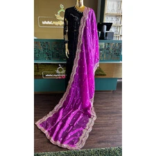 DUPATTA RAW SILK W GOLD EMBROIDERY