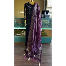 DUPATTA SILKY W BEADS