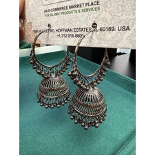 BLACK JHUMKA LARGE