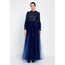 MODEST LONG SLEEVE MAXI GOWN