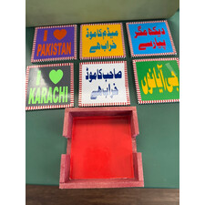 PAKISTANI TRUCK ART 6 PCS COASTER SET