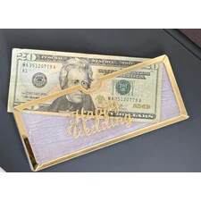 ELEGANT ACRYLIC HAPPY WEDDING ENVELOPE