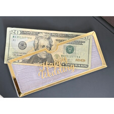 ELEGANT ACRYLIC HAPPY WEDDING ENVELOPE