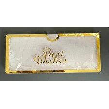 ELEGANT ACRYLIC BEST WISHES ENVELOPE