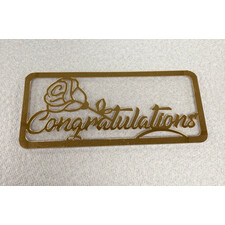 HEAVY ACRYLIC CONGRATULATION ENVELOPE