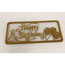 HAPPY BIRTHDAY GIFT ENVELOPE-ACRYLIC