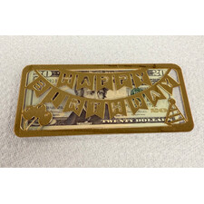 HEAVY ACRYLIC HAPPY BIRTHDAY ENVELOPE