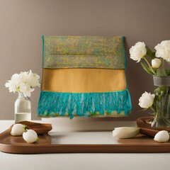 PASHMINA SOFT SILKY TWO TONE REVERSIBLE SHAWL WRAP SCARF