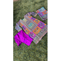 SILK WITH GOTA WORK