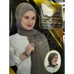 CHIFFON HIJAB WITH WATCH