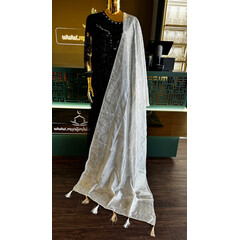 DUPATTA SILKY W BEADS