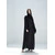 DUBAI BLACK ABAYA SIDE WORK