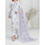 ORGANZA FLORAL PARTY WEAR WITH CLUTCH