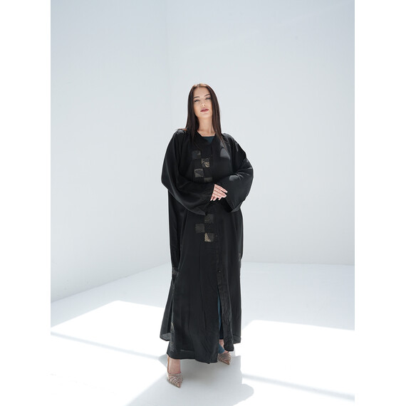 DUBAI BLACK & GOLDEN ABAYA