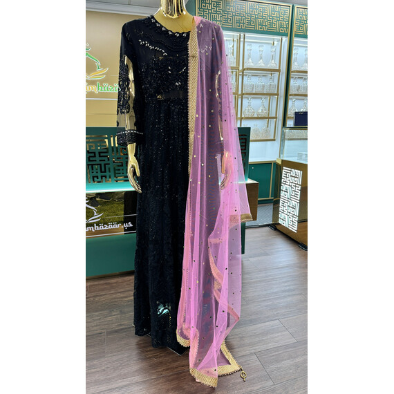 NET DUPATTA W MIRROR