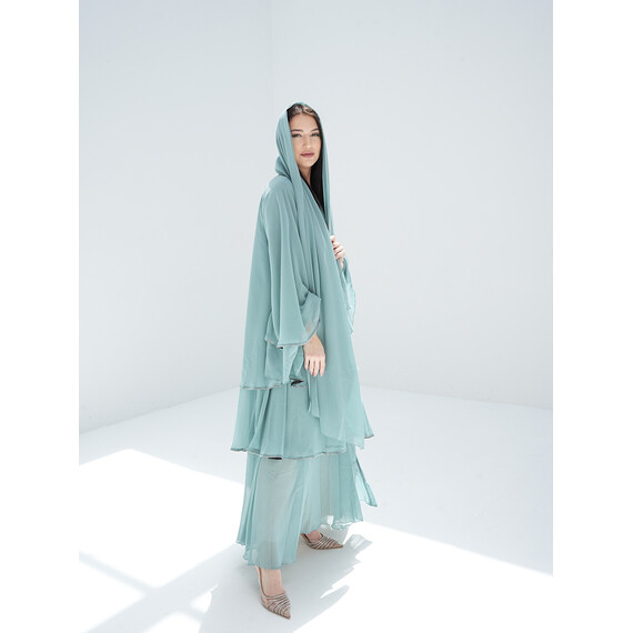 DUBAI TEAL ABAYA