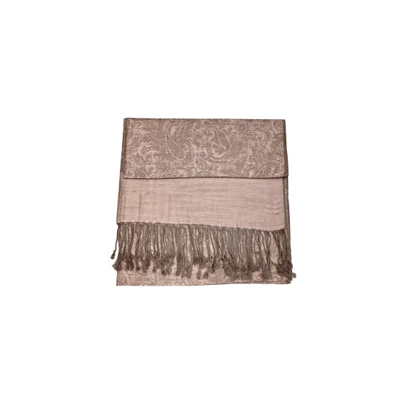 PASHMINA SOFT SILKY TWO TONE REVERSIBLE SHAWL WRAP SCARF