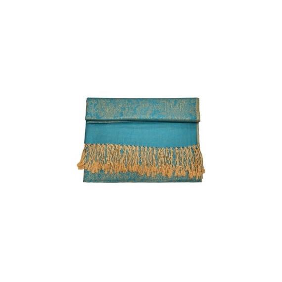 PASHMINA SOFT SILKY TWO TONE REVERSIBLE SHAWL WRAP SCARF