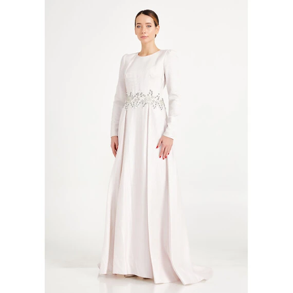 TK LONG SLEEVE MAXI CREPE