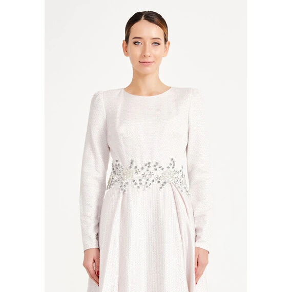 TK LONG SLEEVE MAXI CREPE