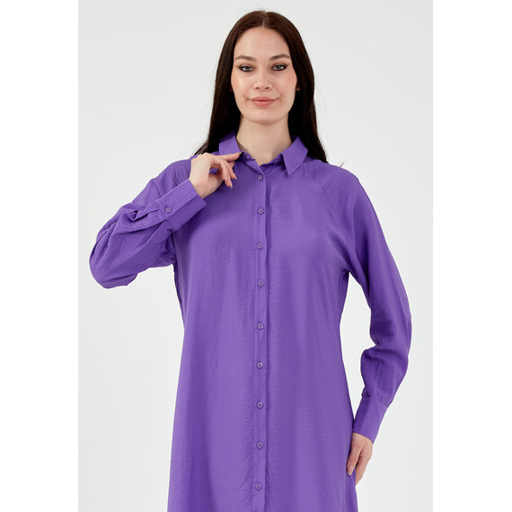 TK LAVENDER BREEZE SHIRT DRESS