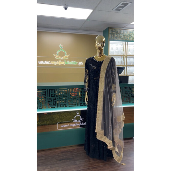 NET DUPATTA W MIRROR L BORDER
