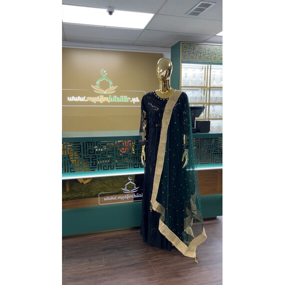 NET DUPATTA W MIRROR L BORDER