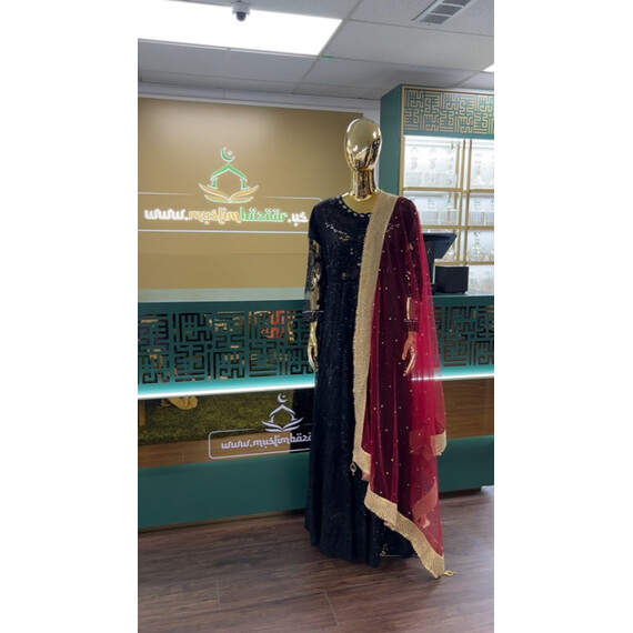 NET DUPATTA W MIRROR L BORDER