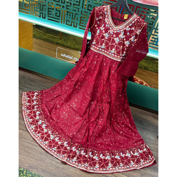 YOUNG GIRL FANCY MAXI DRESS COTTON