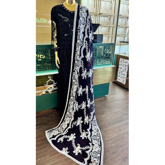 DUPATTA CHIFFON CRINKLE EMBROIDERED