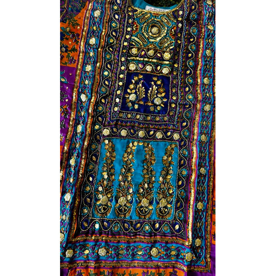SILK WITH GOTA WORK