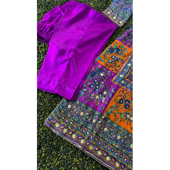 SILK WITH GOTA WORK