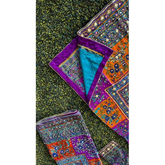 SILK WITH GOTA WORK
