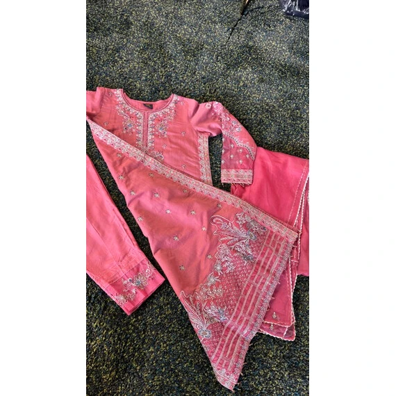 FANCY KHADDAR 3 PIECE SUIT
