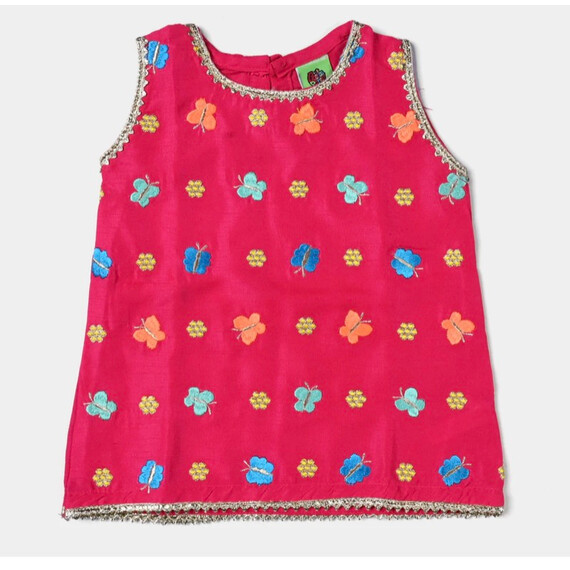 INFANT RAW SILK 3PCS SUIT