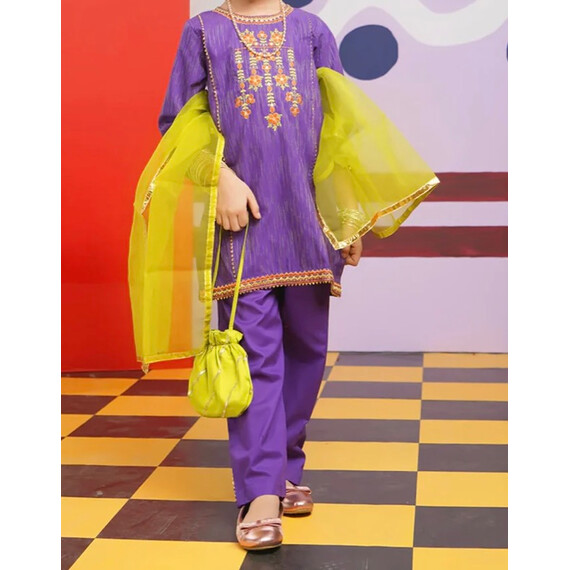 GIRLS JACQUARD 3PCS SUIT