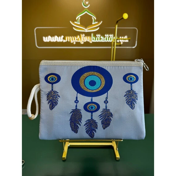 TURKISH EVIL EYE LARGE POUCH