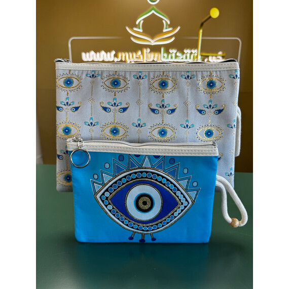TURKISH EVIL EYE LARGE POUCH