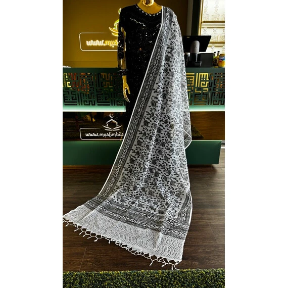 DUPATTA SOOTI BLOCK PRINT