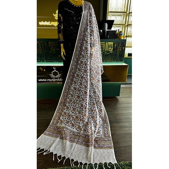 DUPATTA SOOTI BLOCK PRINT