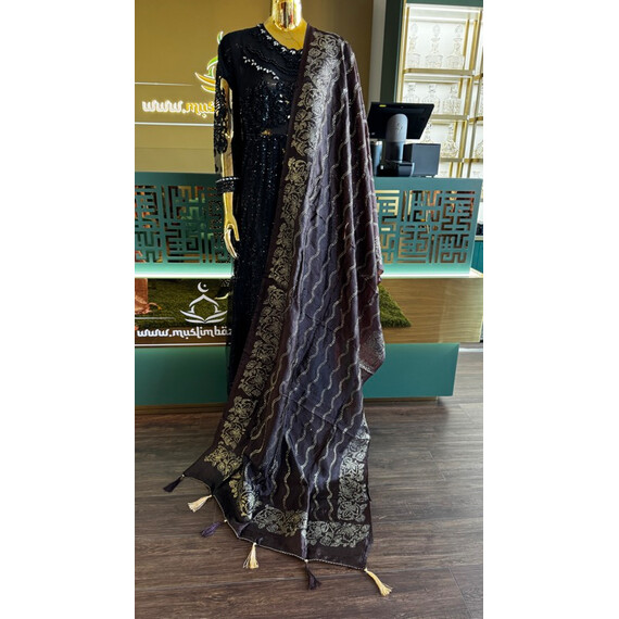 DUPATTA SILKY W BEADS